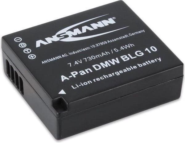 Ansmann genopladelige batterier/akkumulatorer 7,4V, 730mAh, sort
