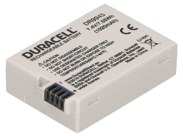 Duracell DR9945 - Kamerabatteri Li-Ion 1020 mAh - til Canon EOS 600, 650, 700, Kiss X4, Kiss X5, Kiss X7i, Rebel T3i, Rebel T4i, Rebel T5i