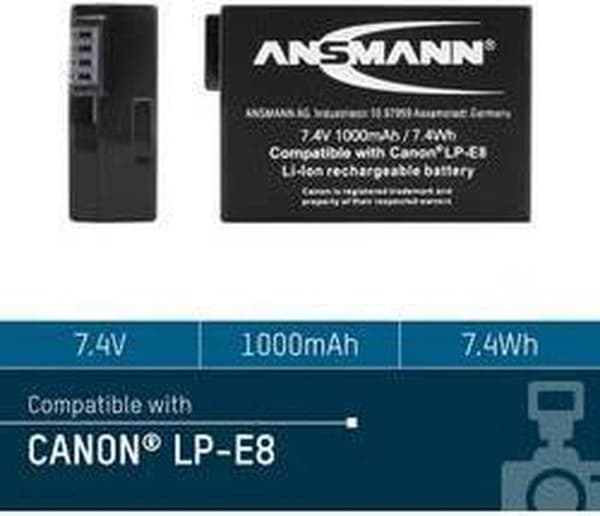 Ansmann - LP-E8 - batteri