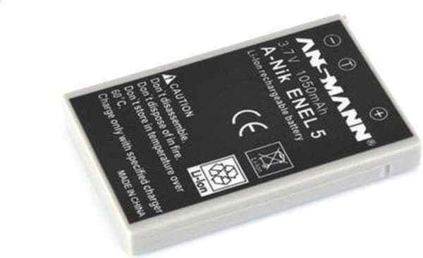 Ansmann Li-Ion batteripakker A-Nik EN EL 5 genopladelig batteripakke Lithium-Ion (Li-Ion) 850 mAh 3,7 V