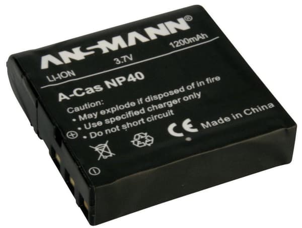 Ansmann A-Cas NP-40 Lithium-Ion (Li-Ion) 1200mAh 3,7V genopladeligt batteri