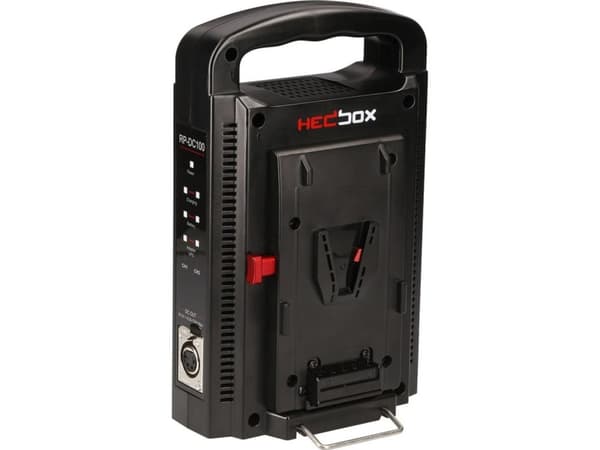 Hedbox RP-DC100V V-Mount Professional kaksoiskäyttöinen laturi