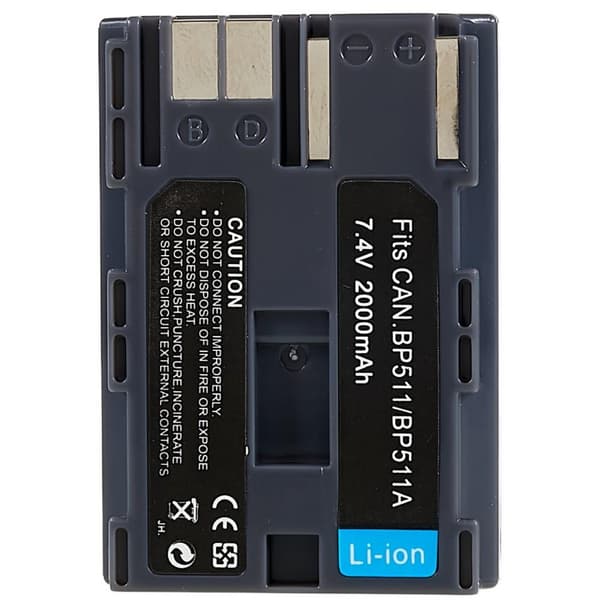 BP-511 Batteri till Canon EOS 40D / 300D / 5D / 20D / 30D / 50D / 10D / G5 / G6