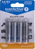 Miniatyrbillede 1 af 3: Genopladelige batterier everActive Ni-MH R6 AA 2000 mAh Silver Line