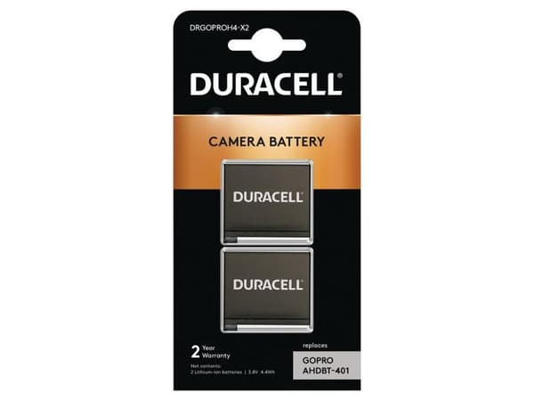 Duracell DRGOPROH4-X2 Action sportskamera Action sportskamera batteritilbehør til actionsportskameraer