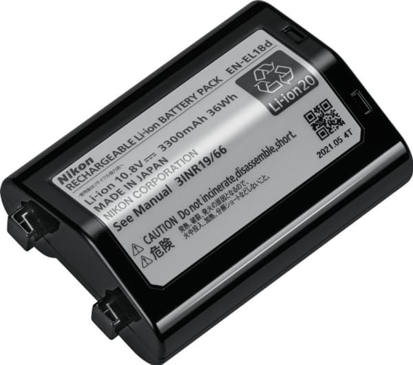 Nikon EN-EL18d, Nikon, 3300 mAh, 10,8 V, litiumjon (Li-Ion)