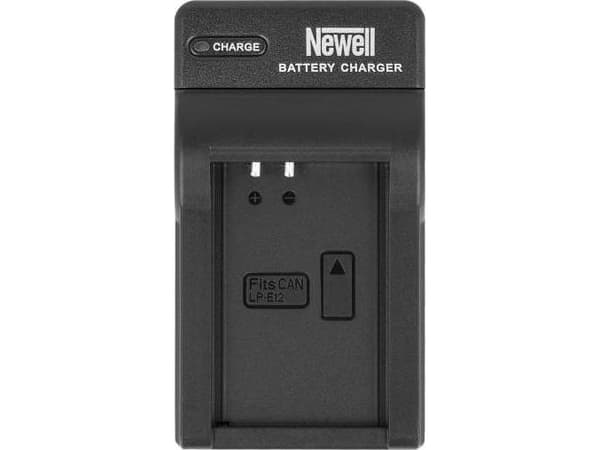 Newell DC-USB-laturi Canonin LP-E12-akuille