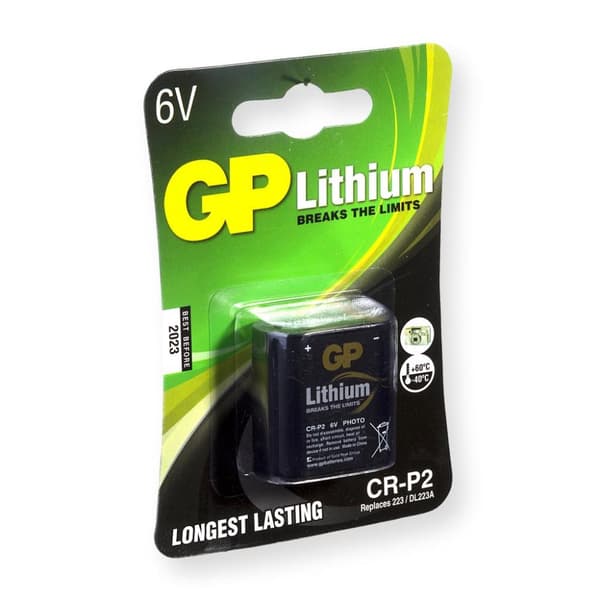 GP-akut Gp-valokuvaakut Lithium Dl223a 6v