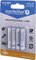 Pikkukuva 4 / 6: Ladattavat akut everActive Ni-MH R03 AAA 1050 mAh Professional Line