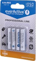 Pikkukuva 5 / 6: Ladattavat akut everActive Ni-MH R03 AAA 1050 mAh Professional Line