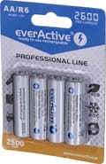 Pikkukuva 4 / 6: Ladattavat akut everActive Ni-MH R6 AA 2600 mAh Professional Line