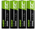 Miniatyrbillede 4 af 7: Green Cell GR02 husholdningsbatteri Genopladeligt batteri AA Nikkel-metalhydrid (NiMH)