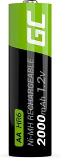 Miniatyrbillede 5 af 7: Green Cell GR02 husholdningsbatteri Genopladeligt batteri AA Nikkel-metalhydrid (NiMH)