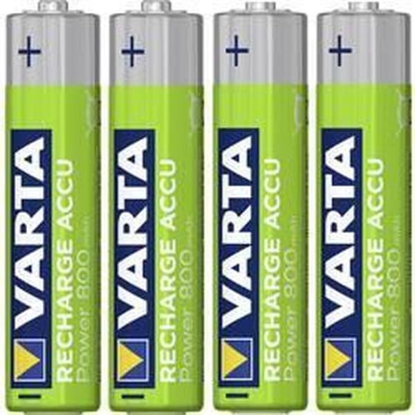 VARTA HR03 AAA Recharge Accu Power 800 mAh 56703 Genopladelige batterier 4 stk. Grøn