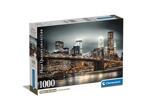 Clementoni New York Skyline, 1000 stykker, By, 10 år