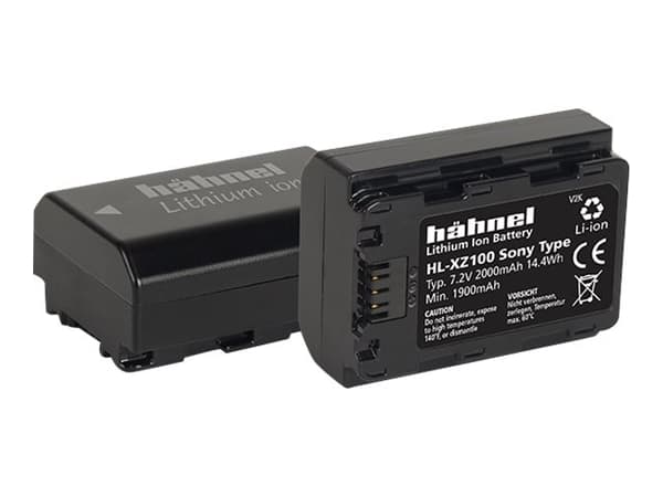 Hähnel HL-XZ100 - Akku - Li-Ion - 2000 mAh - 14.4 Wh - Sony Cinema Line ILME-FX3; a6600; a7 III; a7 IV; a7C; a7R III; a7R IV; a7s III; a9; a9 II - So