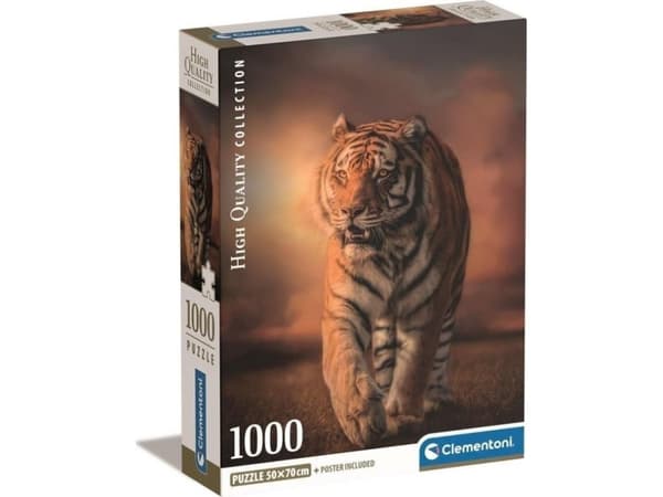 Clementoni Tiger, 1000 stykker, Dyr, 10 år
