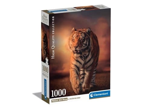 Clementoni Tiger, 1000 stykker, Dyr, 10 år