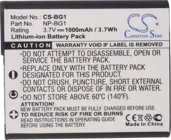 Rechargeable Battery Cameron Sino Rechargeable Battery Type Np-bg1/Np-fg1 For Sony