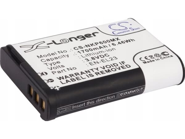 Rechargeable Cameron Sino Rechargeable Enel23/En-el23 Type Battery For Nikon