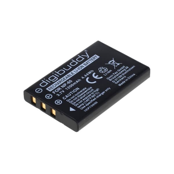 Digibuddy-akku yhteensopiva Fuji NP-60 kanssa Li-Ion