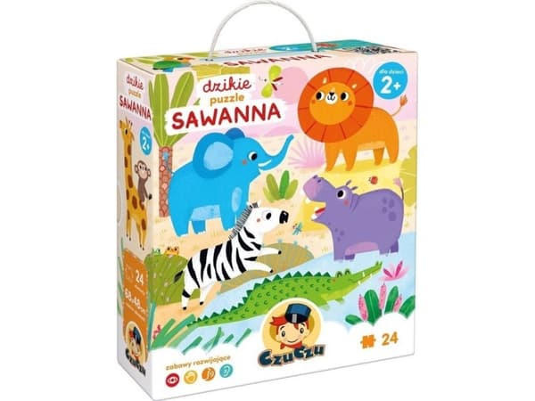 CzuCzu Wild Savanna puslespill 24el 2+