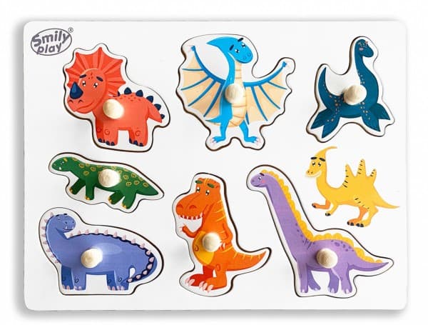 Pussel i trä Dinosaurier