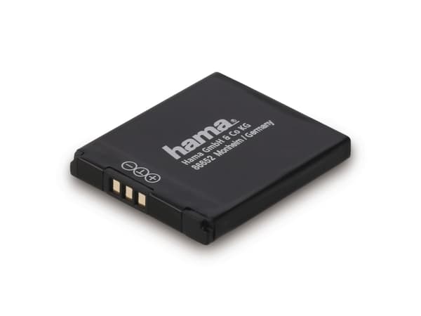 Hama DP 437 - Akku - Li-Ion - 580 mAh - 2,1 Wh - Schwarz - für Canon IXUS 17X, 18X, 190, 285, IXY 190, 640, PowerShot SX420, PowerShot ELPH 180, 190,