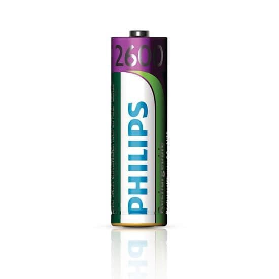 Uppladdningsbara AA-batterier per 4 st LR02 2600 mAh 1,2V