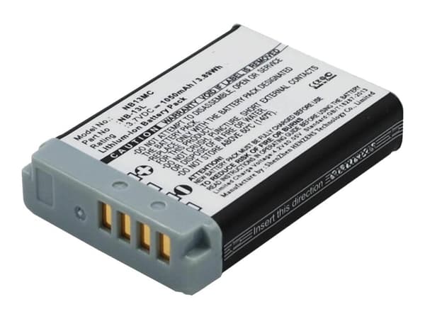 CoreParts - Batteri - Li-Ion - 1050 mAh - 3.9 Wh - svart - for Canon PowerShot G1, G5, G7, G9, SX620, SX720, SX730, SX740