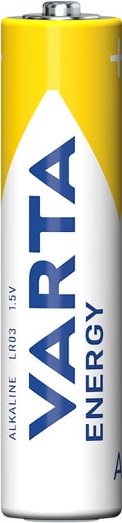 Varta LR03/AAA (Micro) (4103) batteri, 10 stk. box alkaline mangan batteri, 1,5 V