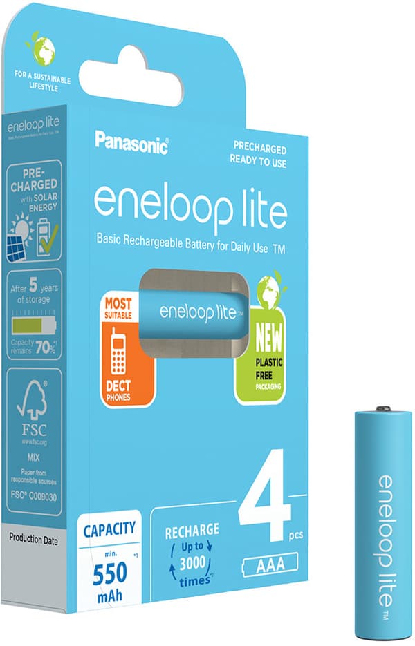 PANASONIC ENELOOP LITE AAA 550mAh 4 szt