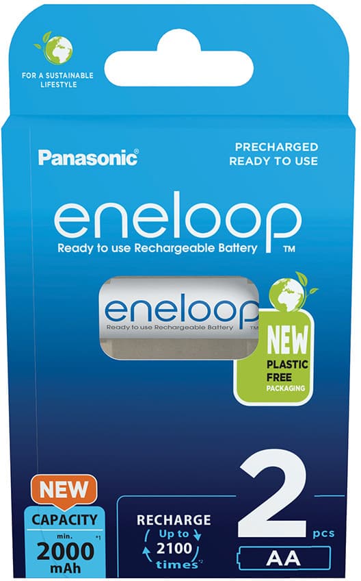 Rechargeable batteries PANASONIC ENELOOP AA 2000 mAh 2 szt (BK-3MCDE/2CP)