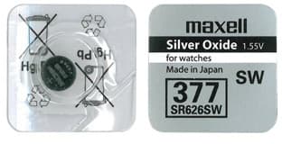 Button battery  MAXELL SR626 Silver SW / AG4 / 377 / 1.55V