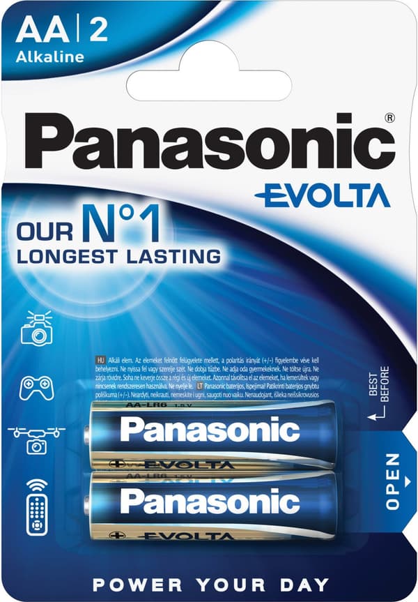 Panasonic Evolta patarei LR6EGE/2B