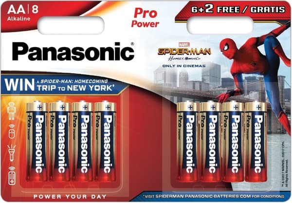 Panasonic Pro Power battery LR6PPG/8BW (6+2)