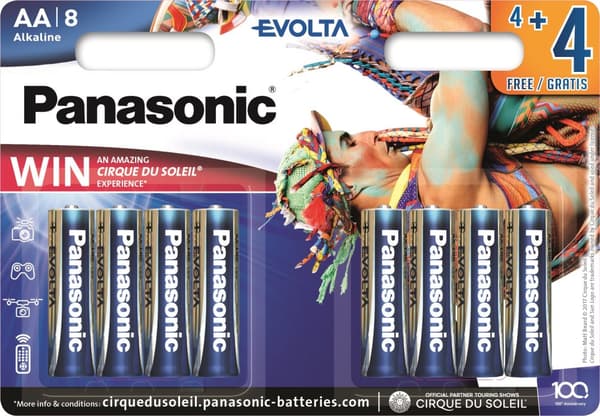 Panasonic Evolta battery LR6EGE/8B (4+4)
