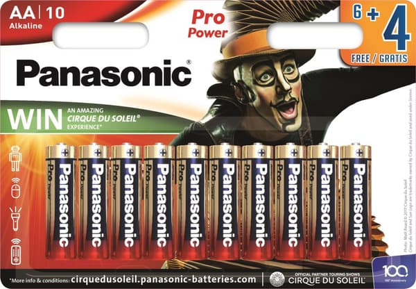Panasonic Pro Power battery LR6PPG/10B (6+4pcs)