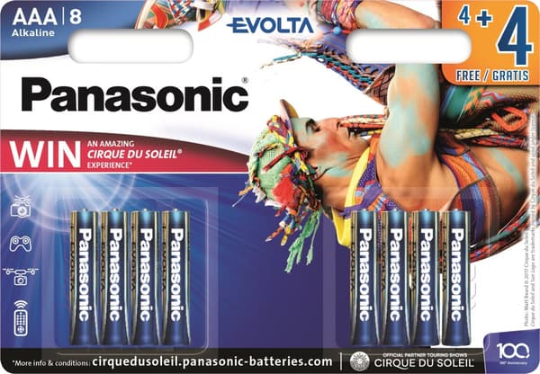 Panasonic Evolta battery LR03EGE/8B (4+4pcs)