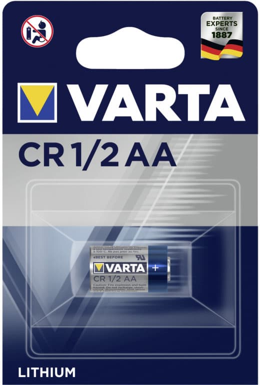 Lithium industrial battery CR-1/2AA  3V  1000mAh  VARTA
