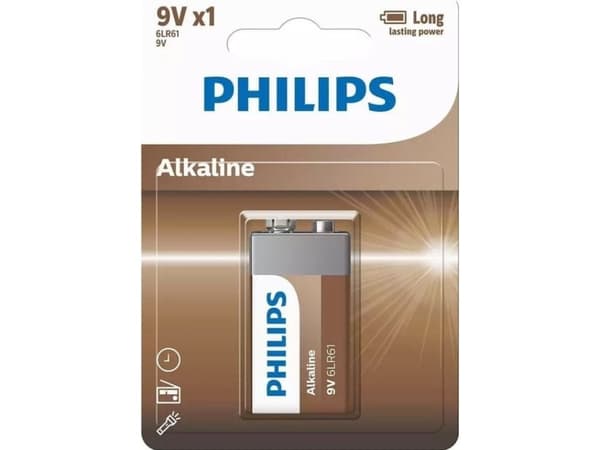 PHILIPS battery tech alkaline 9V 1-pack - 2110056