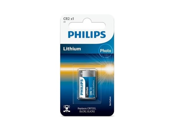 PHILIPS knapcellebatteri lithium CR2 1-pak - 2164729