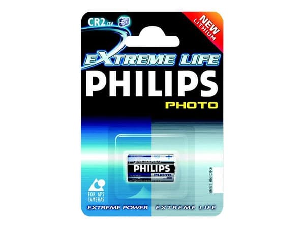 PHILIPS knapcellebatteri lithium CR2 1-pak - 2164729