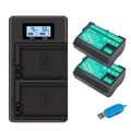 Miniatyrbillede 1 af 2: Nikon EN-EL15 Batteri, Kompatibel med D7000, D750, D810, 2 stk batteri