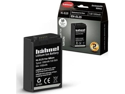 Hahnel HL-EL25, Nikon, 1200 mAh, 7,6 V, Lithium-Ion (Li-Ion)