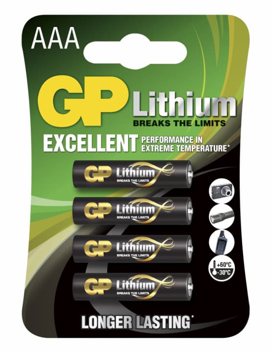 GP Litium AAA 4-pakning (B)