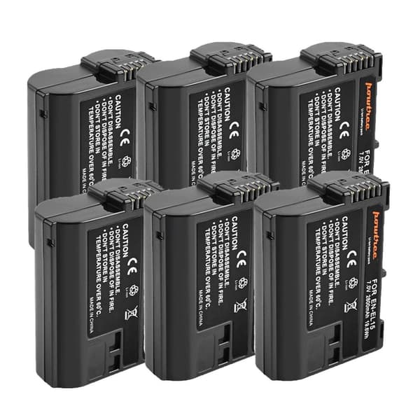 Nikon Kamerabatteri, 70V Kapacitet, Kompatibel med Z5 Z6 Z7 D780, 6 PCS batteri