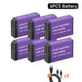 Miniatyrbillede 2 af 2: Canon LP-E17 Batteri, 1800mAh Kapacitet, USB Type C Kompatibilitet, 6 stk batteri