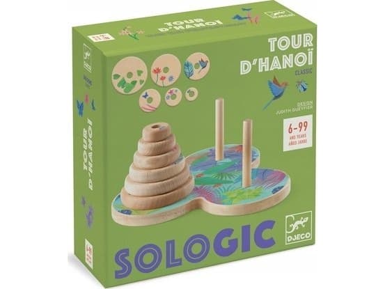 Puzzle Djeco Game - Palapelipeli - Hanoi Tower - Hanoi Tower