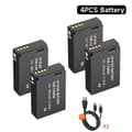 Pikkukuva 2 / 2: LP-E12 Ladattava akku, 1800mAh kapasiteetti, Type-C-syöttö Canon-kameroille,4 kpl LP-E12 akkua